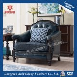 Rui Fu Xiang European Solid Wood Leather Living Room Sofa N340