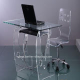 Clear Acrylic Computer Desk with Chairs (BTR-Q2006)