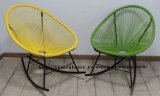 Classic Metal Rattan Outdoor Leisure Rock Acapulco Lounge Chair