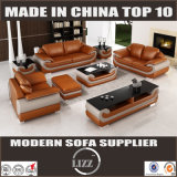 Modern Brown Leather Sofa for Living Room Furniture