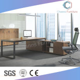 Modern Simple Office Table L Shape Office Desk with Credenza (CAS-MD18A95)