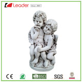 Latest Polyresin Angel Sitting Boy and Girl Statue for Home and Garden Decoration, Make Your Own Sculptural Angel