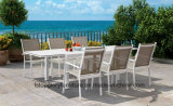 Modern Design Aluminum Alloy Dining Table and Chair Outdoor Furniture