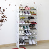White Shoe Cabinet with Metal and Plastic (FH-SR0068W)