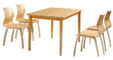 Designer Wooden Dining Table Set with 4 Chairs (FOH-BCA01)
