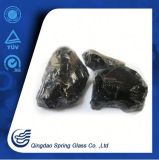 Deep Black Glass Stones China Supply