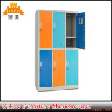 Knock Dwon Structure Metal 6 Doors Storage Clothes Cabinet