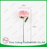 Artificial Pink Silk Flowers Stem Hydrangeas for Interior Decorations