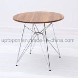 Restaurant Table with Chrome Steel and Wooden Top (SP-RT570)