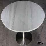 Furniture Carrara White Artificial Stone Round Dining Table (TB170815)