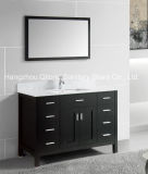 Artificial Marble Stone Basin Solid Wood Cabinet in Bathroom