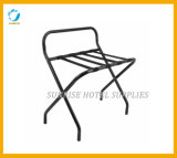 Folding Stainless Steel Luggage Rack with Back Bar