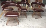 Metal Leisure Outdoor Restaurant Furniture Replica Wire Dining Chair