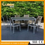 French Moedern Leisure Bistro Waterproof Polywood Aluminum Home Dining Restaurant Table and Chair Set Garden Outdoor Furniture