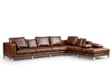 Big L Shape Leather Sofa, Corner Sofa, Italian Leather Sofa Yh-305