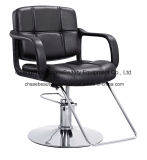 Black Color Barber Chair with Armrest for Salon Furniture Used
