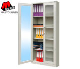 Box File Storage Office Furniture Powder Coating Metal Glass Swing Door Filing Cabinet