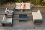 Soft Cushion Waterproof Garden Wicker Rattan Outdoor Sofa (FS-3551+FS-3552+FS-3553+FS-3554)