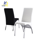 Hotel Banquet Restaurant Chromed Metal Legs PU Dining Chair