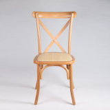 Commercial Seating Products Wood Cross Back Stackable Dining Chair
