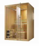 Dry Steam Luxury Window Solid Red Cedar Wood Sauna (M-6030)