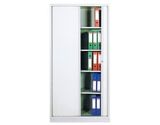 Metal Furniture Full Height Sliding Tambour Door Cabinet