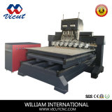 Rotary Wood Engraver, CNC Router Machine for Wood Engraving Vct-TM2515fr-8h