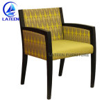 Wood Grain Chair with Armrest