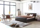 Nordic Furshings Modern Bedroom Leather Double Bed