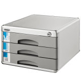 Aluminum 3 Drawers Office Standard File Storage Cabinet with Lock