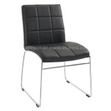 Leisure Chrome Leg Faux Leather Chair Without Armrest (SP-LC277)