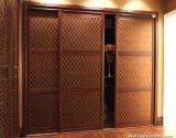 Oppein Classic Brown 3 Door Antique Wardrobe (YG11015)