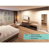 China Wooden Luxury Hotel Furniture Double Bed for Commercial