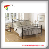 Metal Special Design Metal Double Bed Queen Size Bed (HF074)