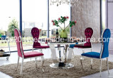 5 People Round Tempered Glass Table Home Furniture