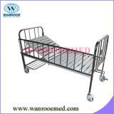 Single Crank Stainless Steel Full Length Siderail Hospital Pediatric Bed