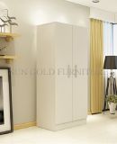 Modern Bedroom Furniture White Wood Opening Door Wardrobe (SZ-WDT002)