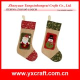 Christmas Decoration (ZY16Y147-1-2 42CM) Christmas Sock Design Craft