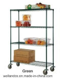 Adjustable 4 Tiers Commercial Kitchen Fruit and Vegetable Metal Storage Rack Shelf