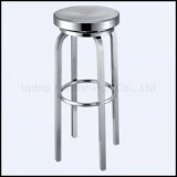 Round Glossy Stainless Steel High Lab Stool (SP-SC258)