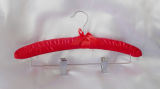 Satin Padded Hanger with Clips, Red (YS06-12'')