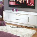 Traditional White Wooden Living Room TV Stand Cabinet (TVS23)