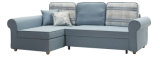 Three Seats Fabric Sofa Bed /  Elegant Sofa Sets