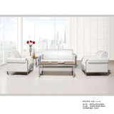 Hot Sale White Leather Sofa Covered with Metal Leg (HY-S1010)