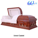 Chinese China Cheapest Discount Velvet Interior Wood Casket