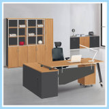 New Design Office Staff Computer Table, Wooden L-Shape Office Working Desk