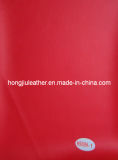 Hot Sale of Deluxe Red PVC Car Leather (HS009#)
