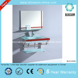 Household Wall-Mounted Lacquer Glass Washing Basin Vanity with Mirror (BLS-2035)