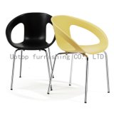 Modern Restaurant Colorful Circle Plastic Chair with Steel Leg (SP-UC292D)