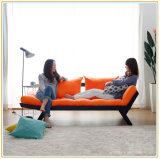 Orange Color Wood Fabric Sofa Chair for Hotel